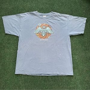 Vintage New Mexico Nature Indian Tribal Faded Blue T Shirt Size XL 24X29